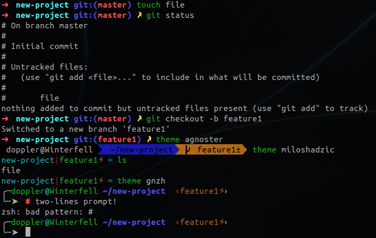 git repo info in your prompt