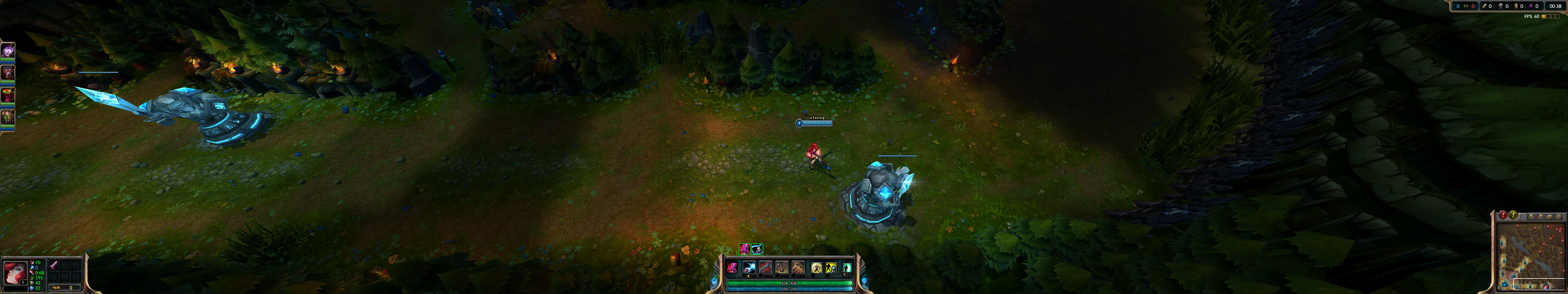 Screenshot from Leauge of Legends on 3 screens before the fix
